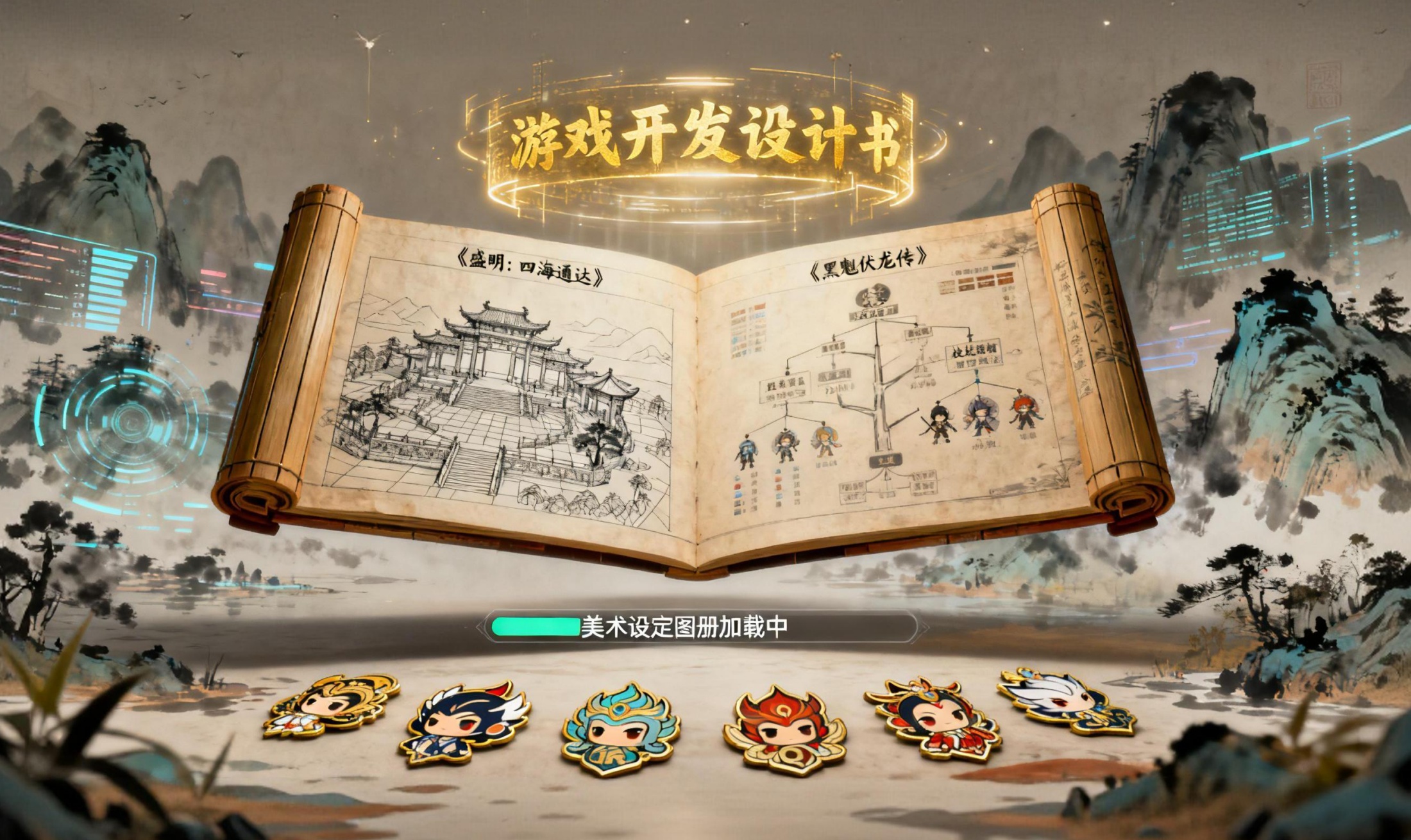 蓝图已绘，只待知音。第山居游戏完成六部网络小说IP游戏化开发设计书，国风改编计划进入新阶段。